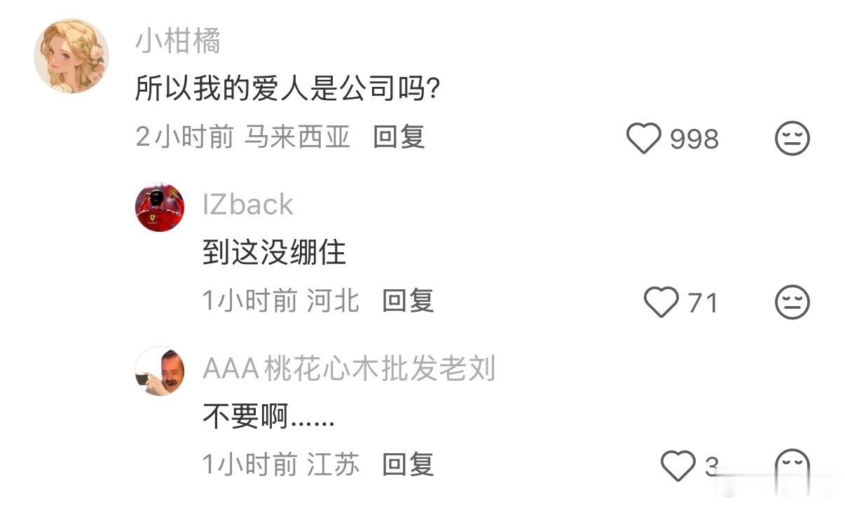 所以我的爱人是公司吗？ 