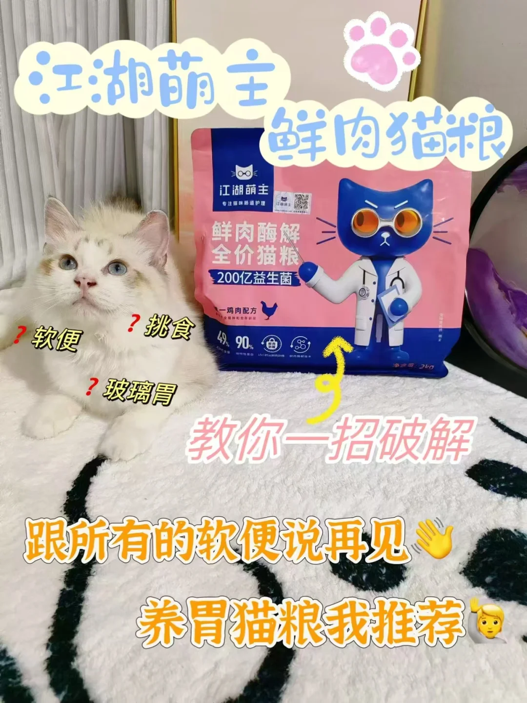 一定要试试！这款猫粮拯救了我的玻璃胃猫
