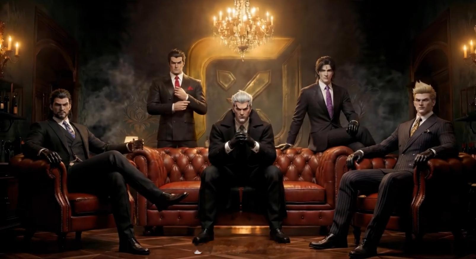 图1这几个不像疯狂男团，像图2这几个男团小伙背后的资本家。王者荣耀司空震c位出道