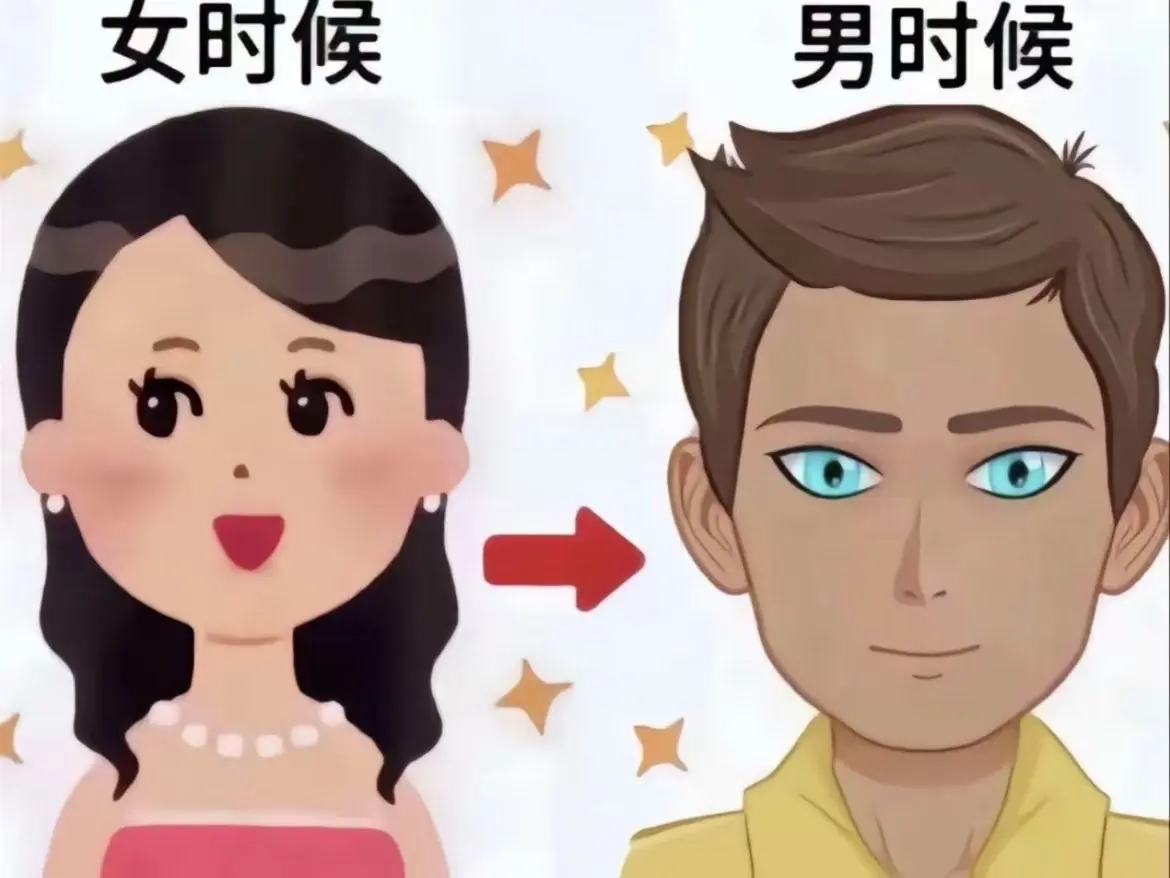 谁敢认。男时候女时候其实有n种形态
