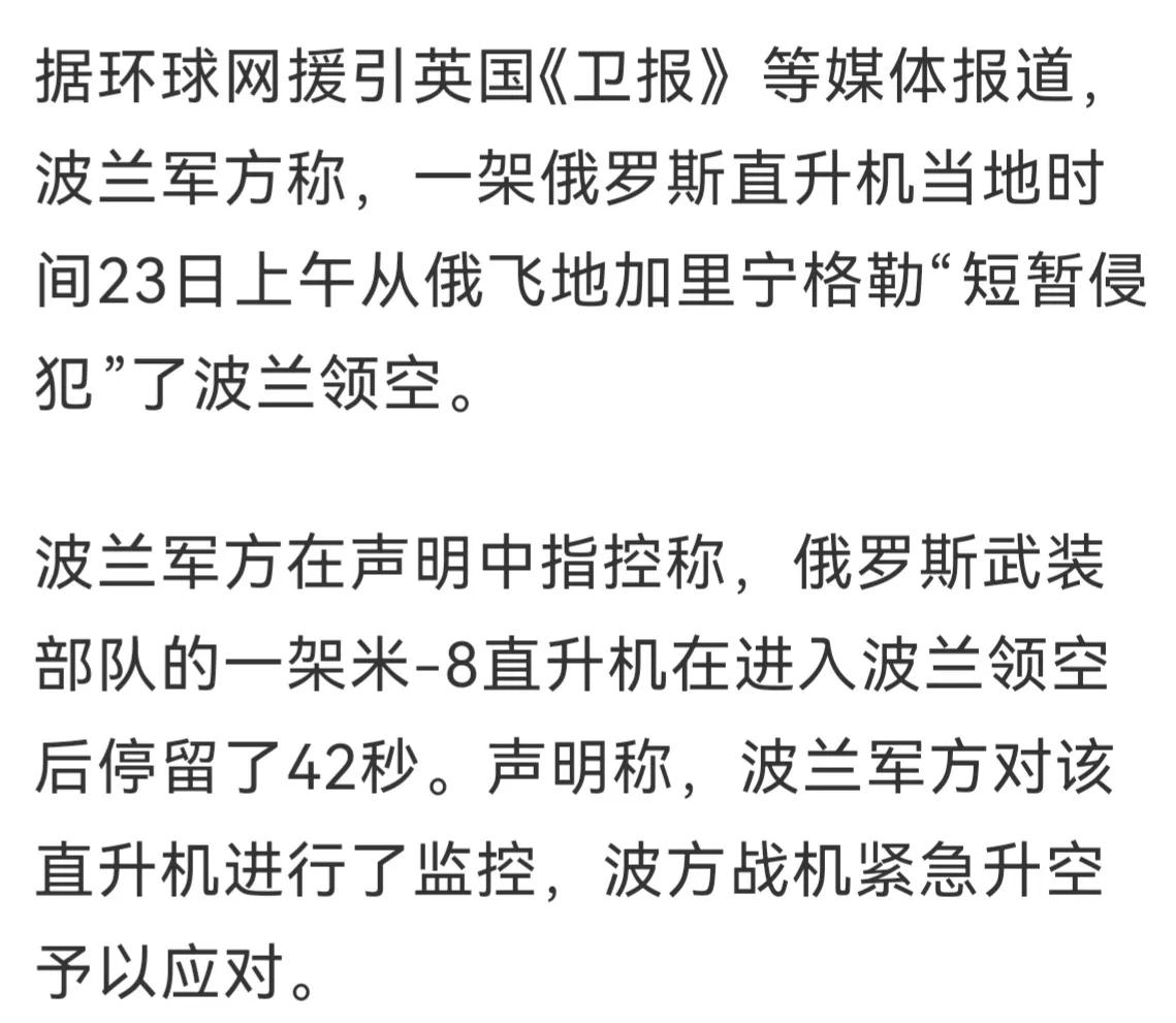 惊弓之鸟
如果注意最近波兰传出的各种声音，会发现波兰现在就像一只惊弓之鸟。一来非