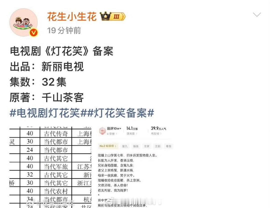 《灯花笑》在磕田曦薇？！有一说一这本书的女主人设很好了吧？ 