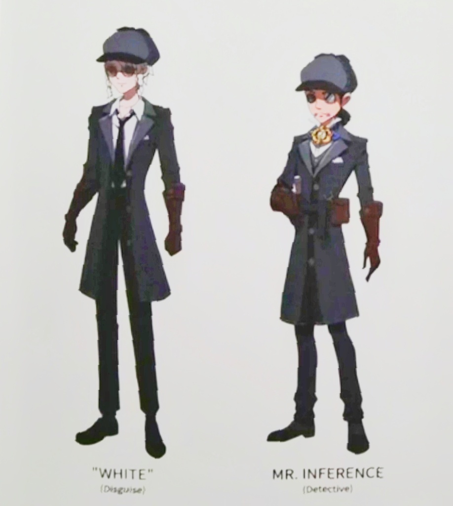 第五人格[超话]  二编：ok了解了这套是“白的伪装”，假借推理先生的身份用以调