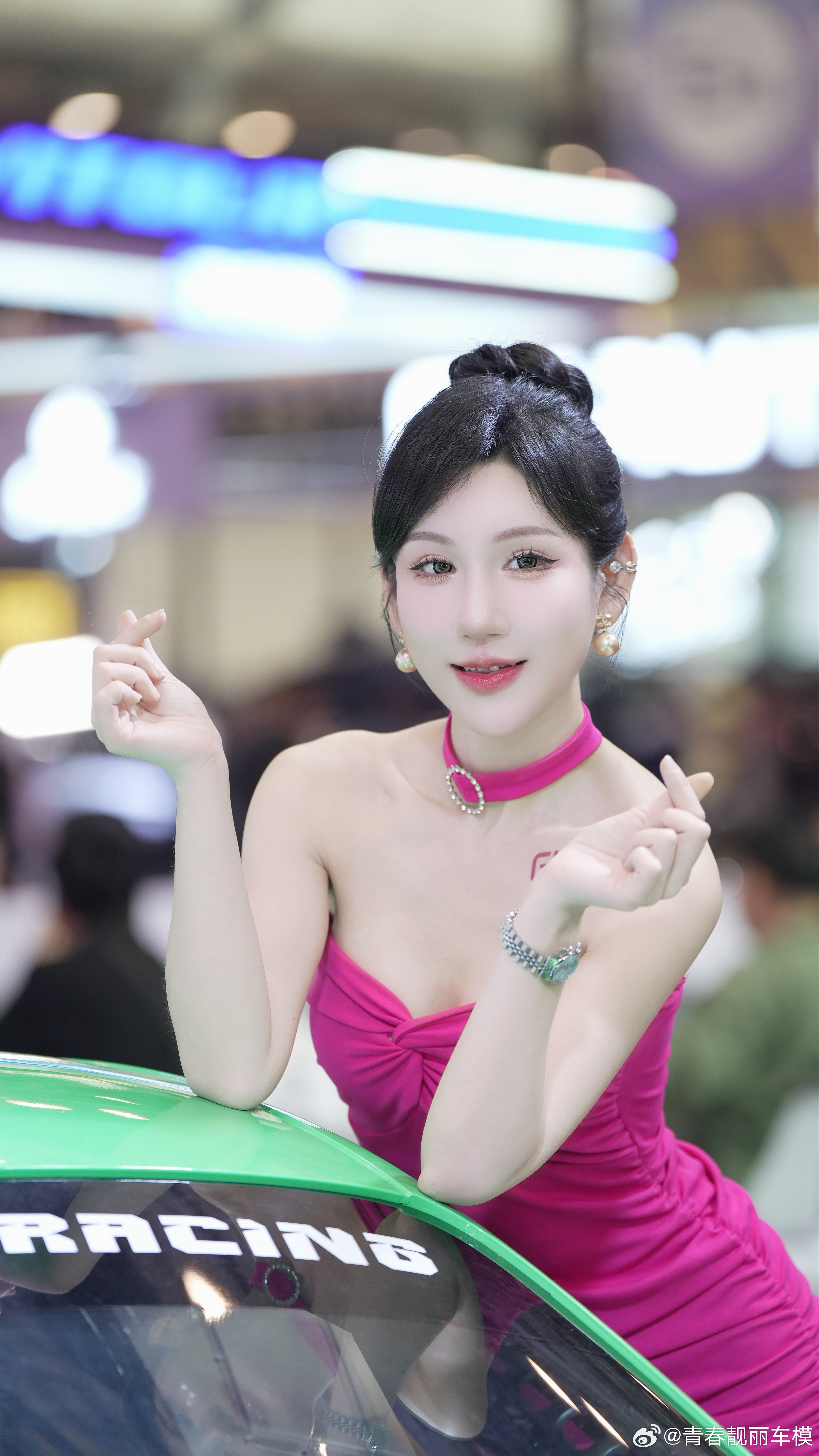 车与美人，工业与美学的完美融合。青春靓丽车模苏州gt show苏州