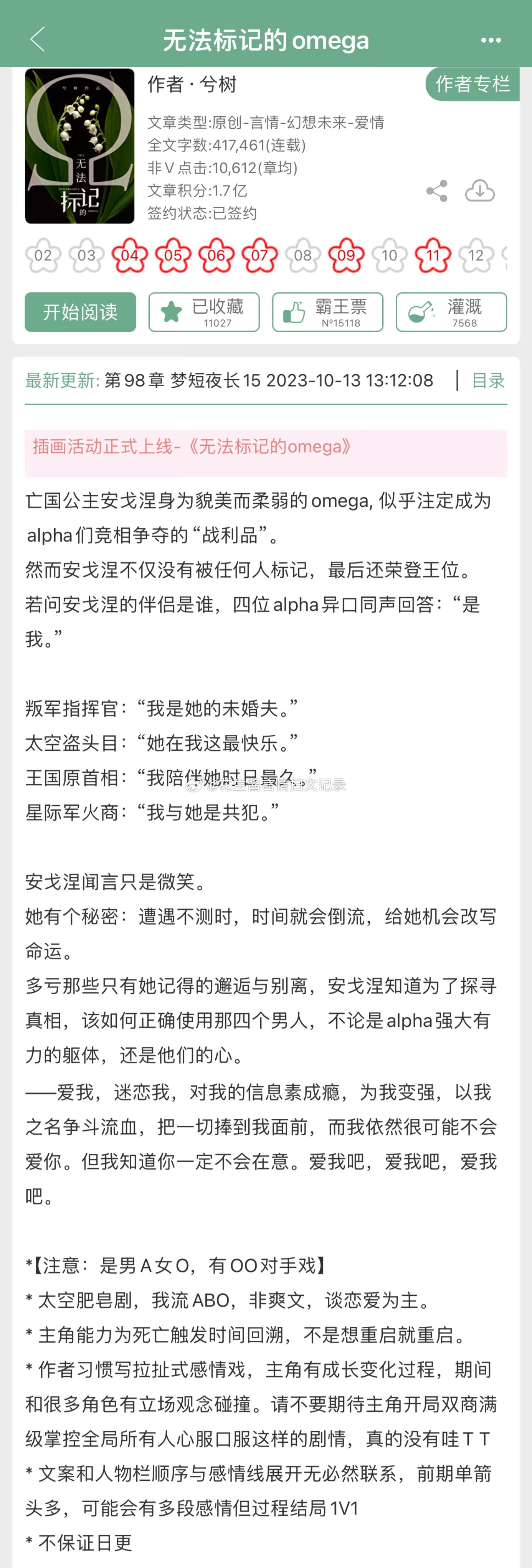 1v4 abo卖股文，每个男主都很香呢[求饶]兮树老师的专栏里面每个梗都很美味嘞