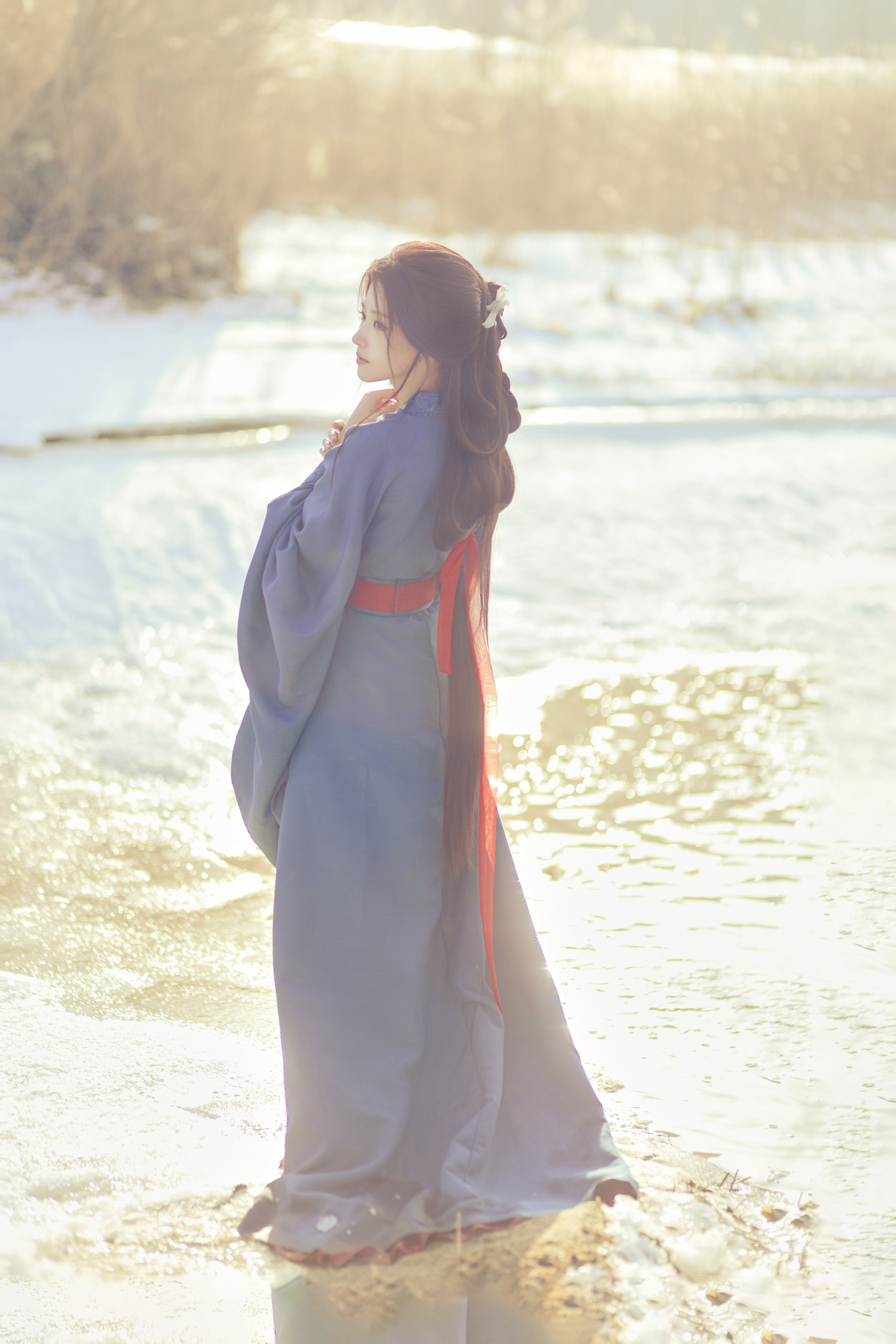 好适合新剧的造型哦～～～卢昱晓 260123 古装其他-蓝衣（答应我 新剧必须比