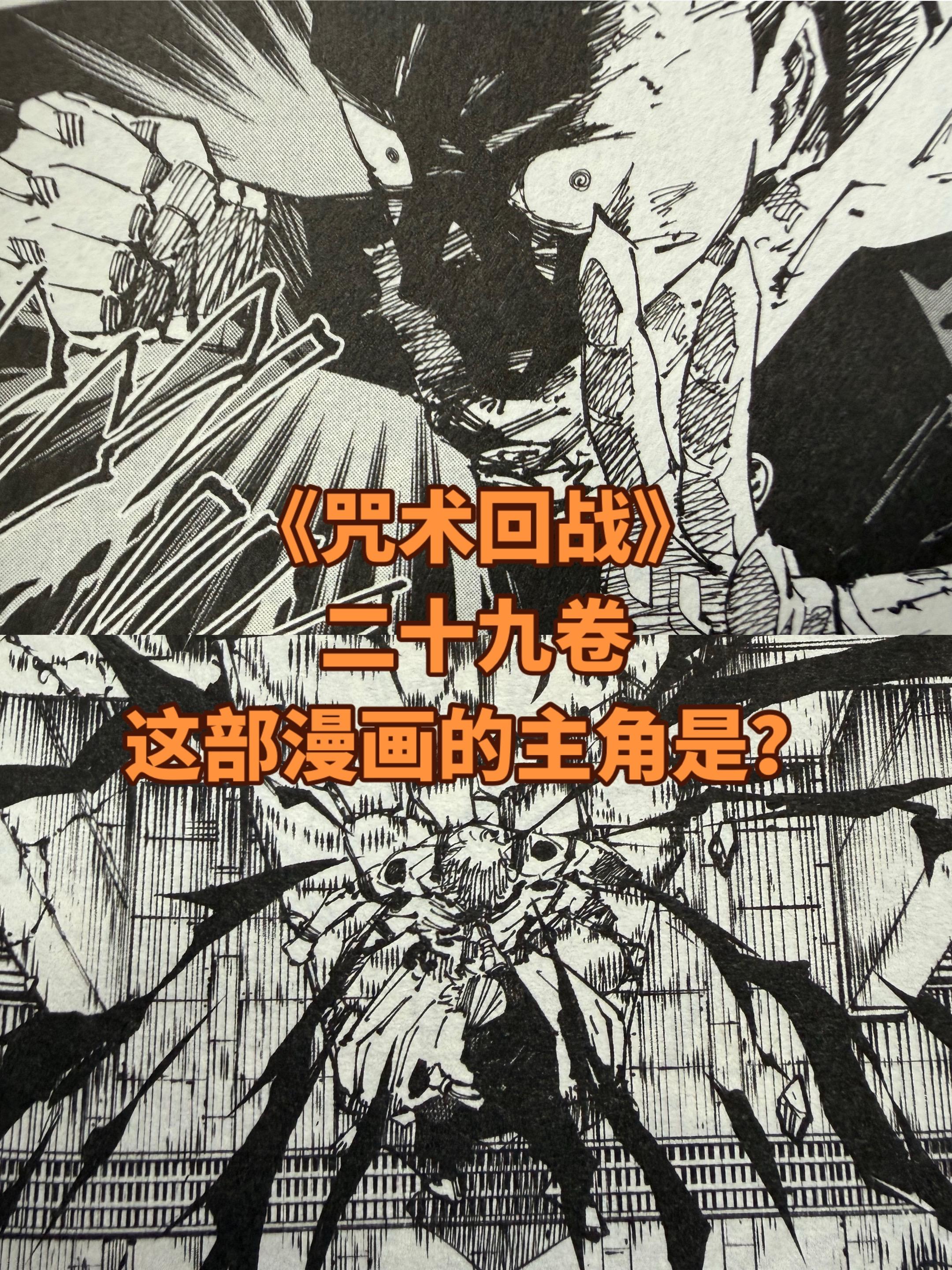 《咒术回战》二十九卷，来自虎仗的暴击。这一卷的虎仗仿佛是独眼猫情绪的发...