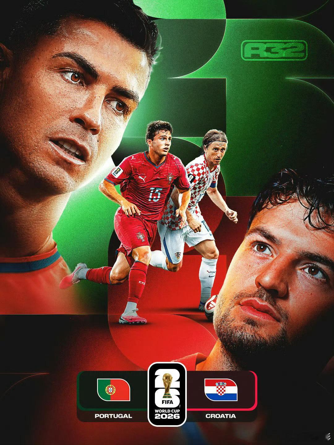 世界杯2026美加墨世界杯今晚明早3场32强淘汰赛官方对决海报！！你看好哪三支队