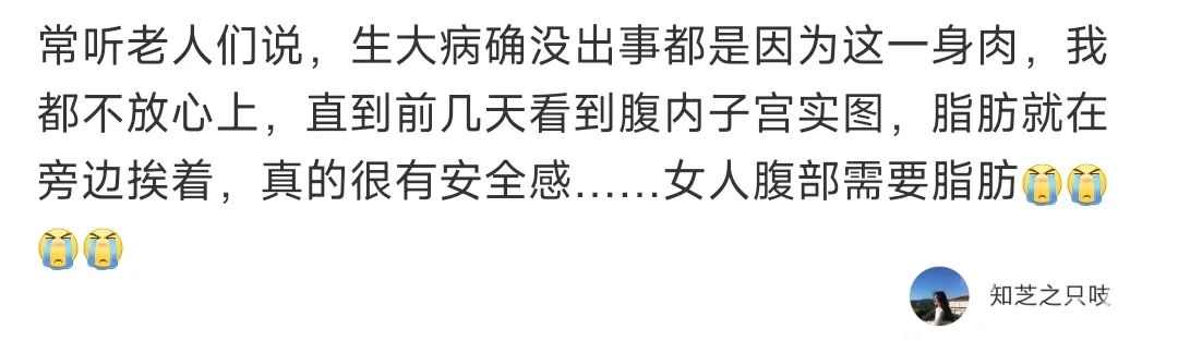 女人腹部需要脂肪