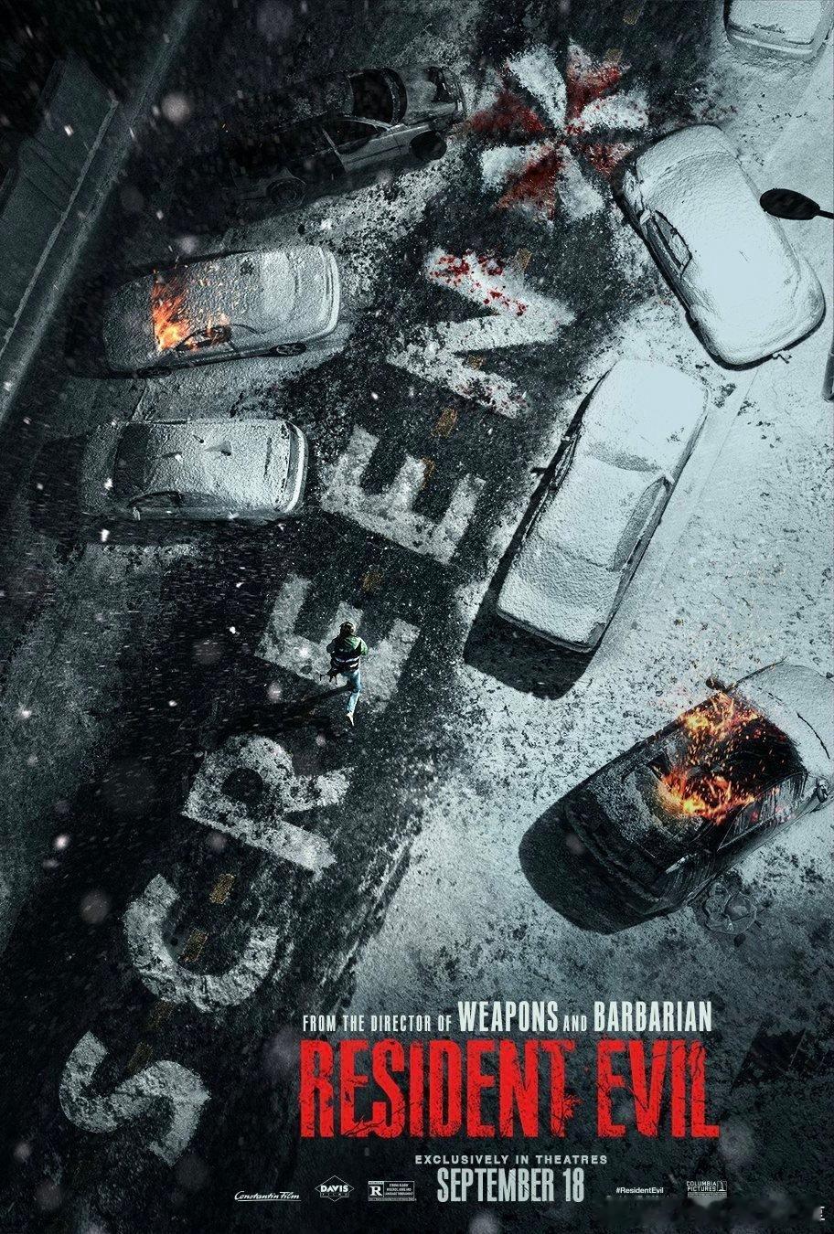 生化危机 扎克·克雷格《生化危机》新海报。9月18日上映。 ​​​