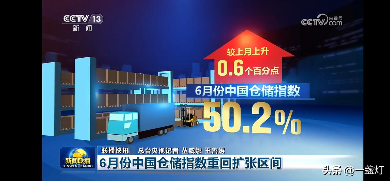 6月中国仓储指数回暖，市场活力回升！