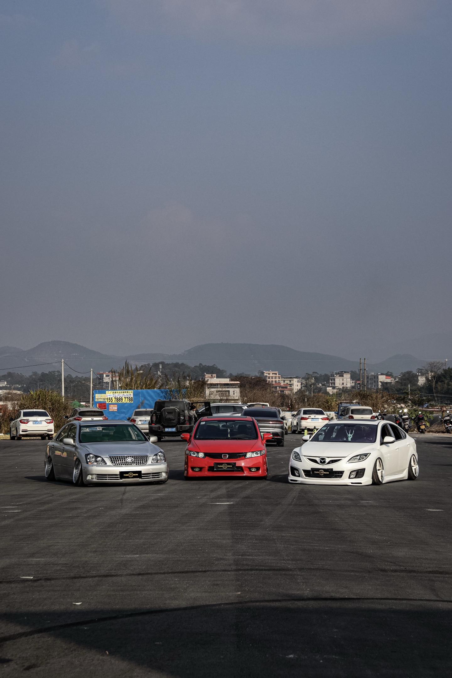 皇冠 思域 马自达6轿跑  团钬组 低趴姿态