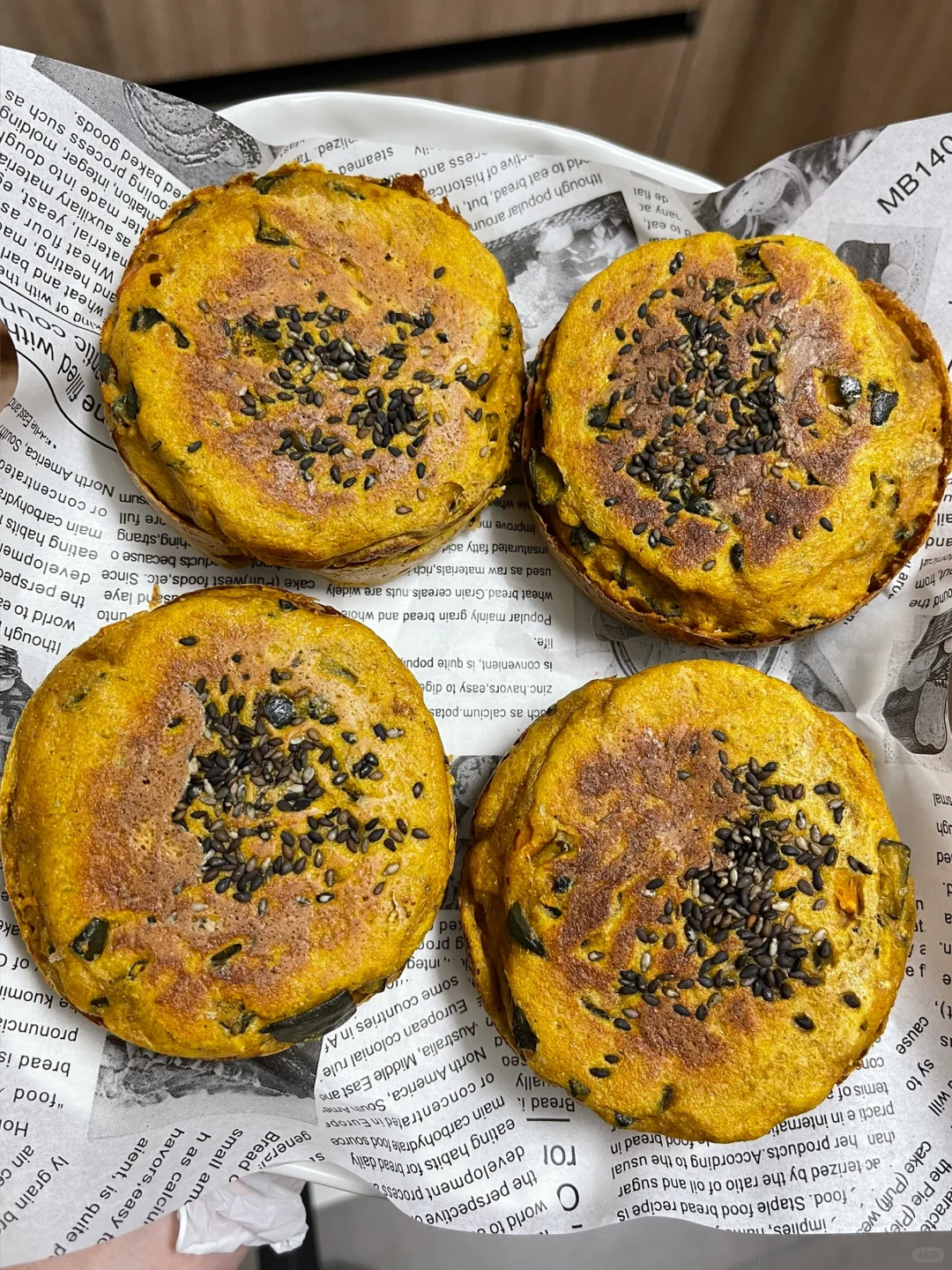 吃痩不饿瘦…快试试全麦粗粮南瓜饼