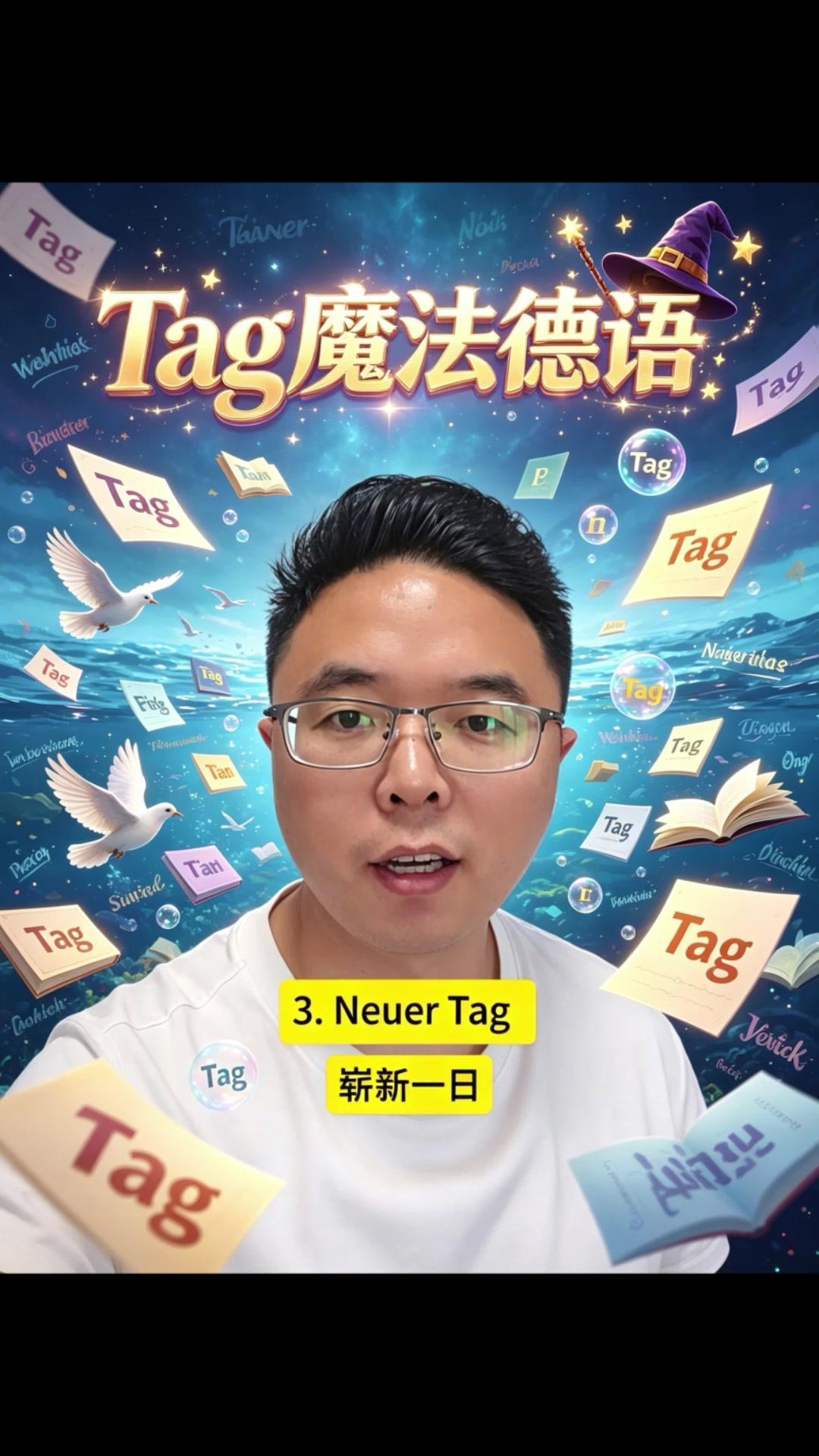 如果你会说Tag（一天），就能衍生出超多用法！

1️⃣基础搭配：把Tag替换成