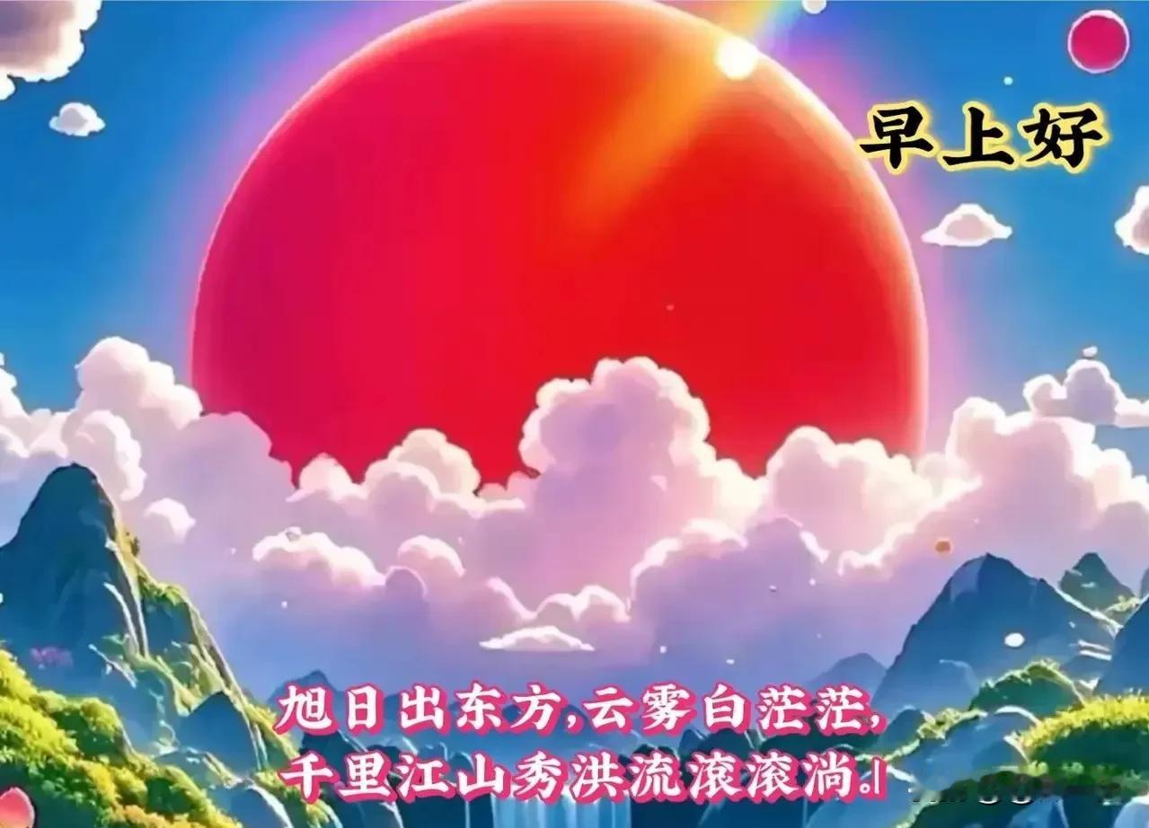 好的运气，

从清晨开始，

愿你晨起有微笑，

笑里有幸福，

天已冷，

寒