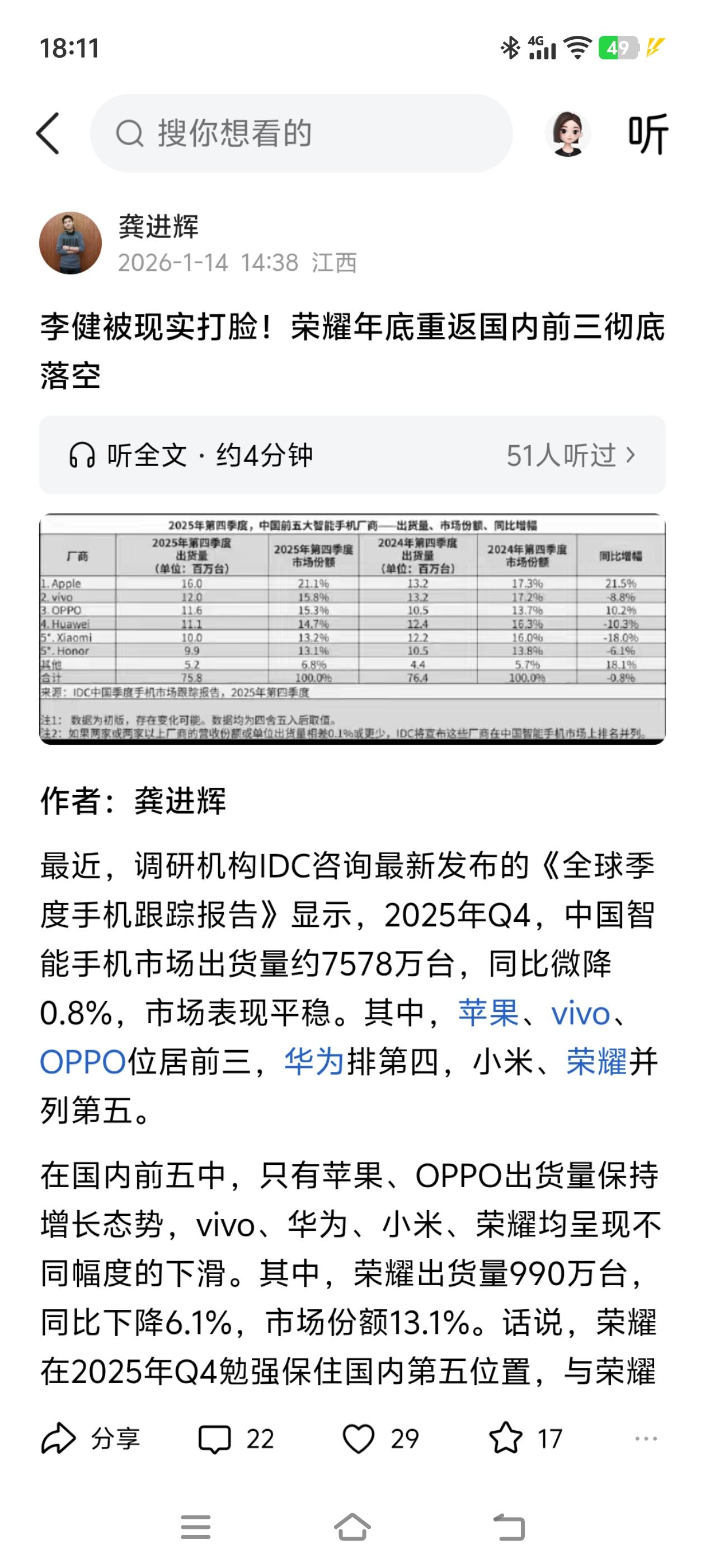 时间过得很快，明哥一晃已经离开荣耀整整1年，但他仍然十分关注荣耀。新帅李健执掌荣