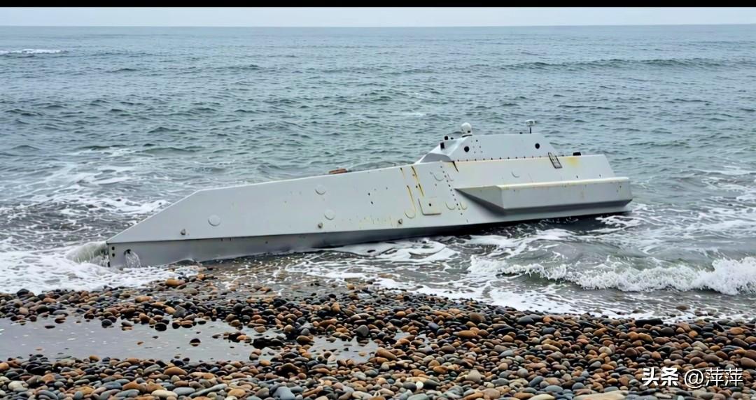 土耳其发布的这艘搁浅无人艇，是美国内华达山脉公司制造的AEGIR-W型无人水面艇