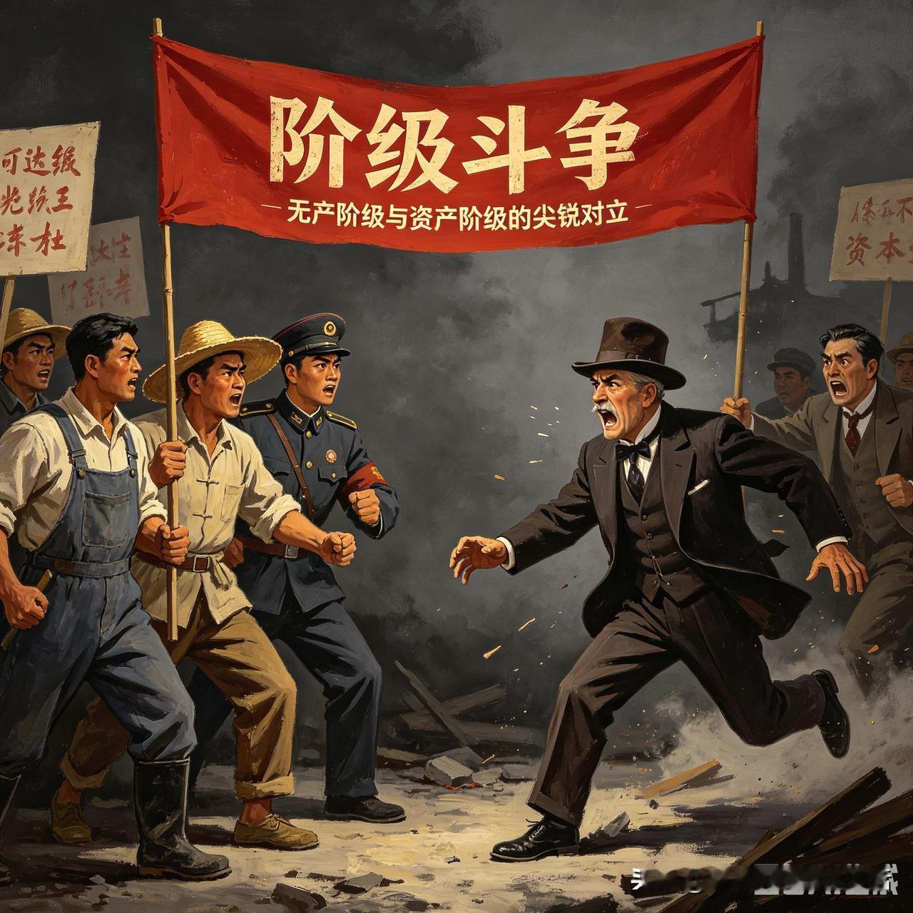 一旦我们说要依法治国，反对搞阶级斗争。可总有人张口就来，说害怕阶级斗争的都是心里