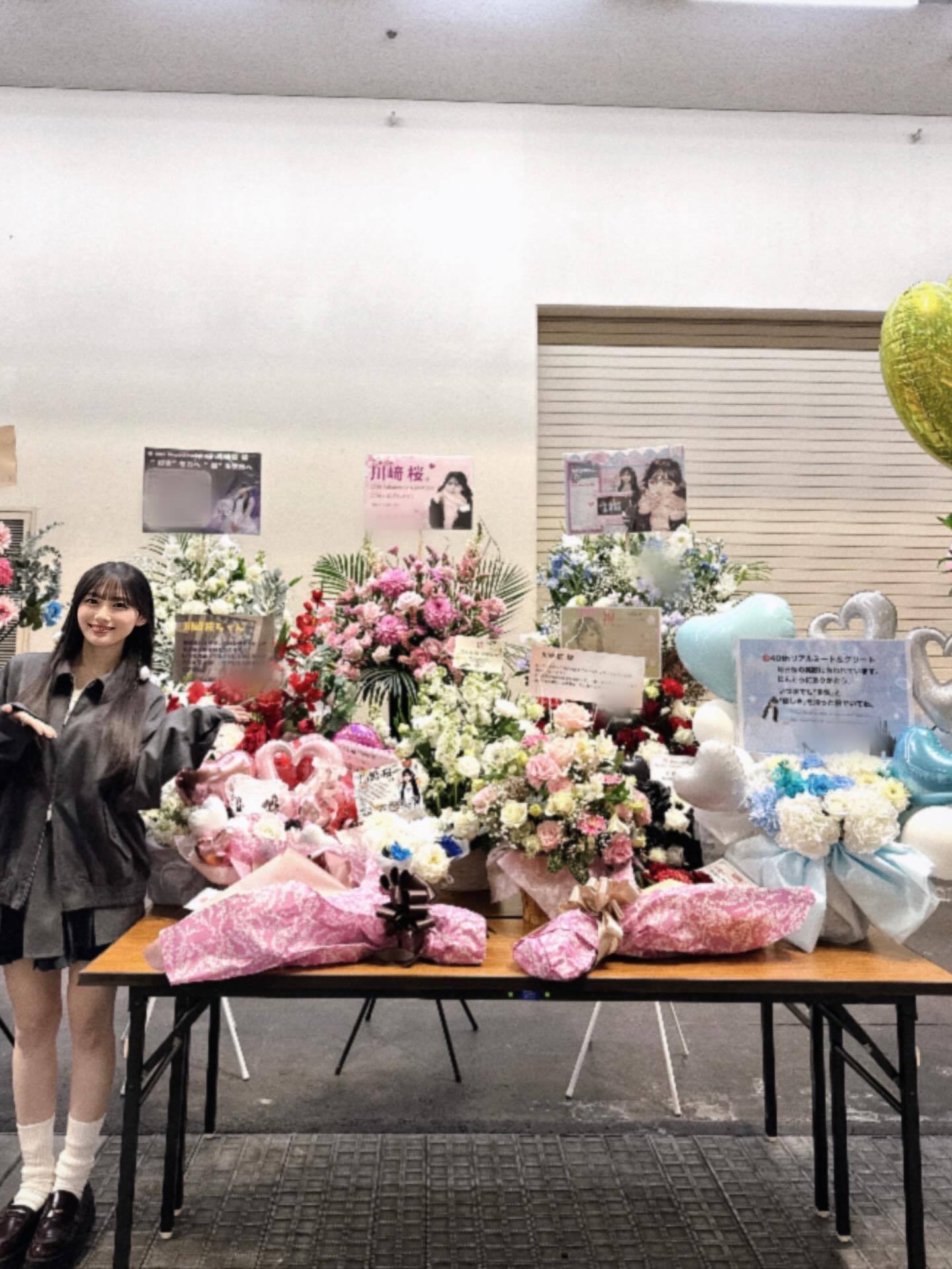 川﨑桜「リアルミーグリありがとうございました🍵そして、今日は5期生加入