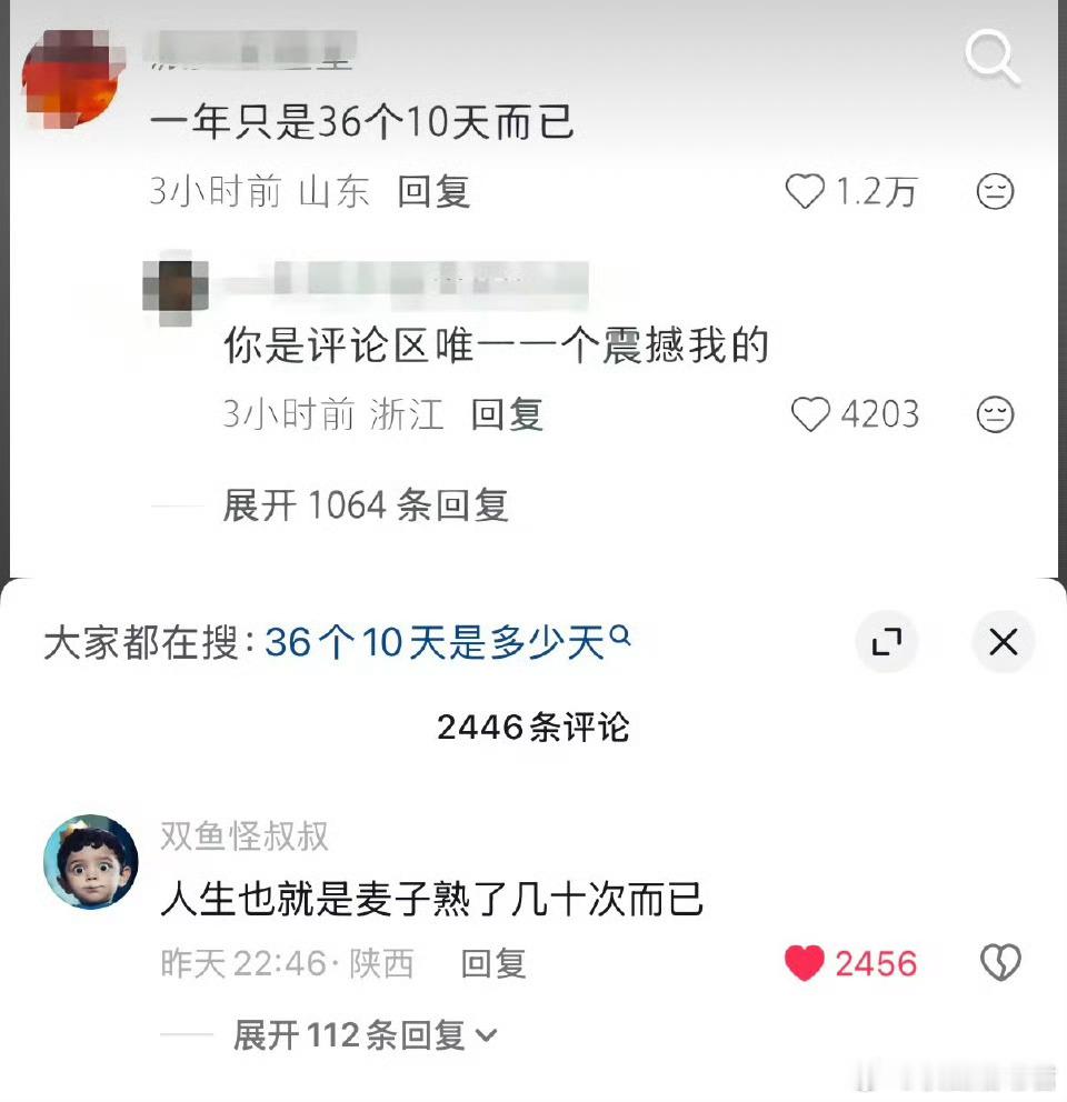 一年只是36个10天而已 