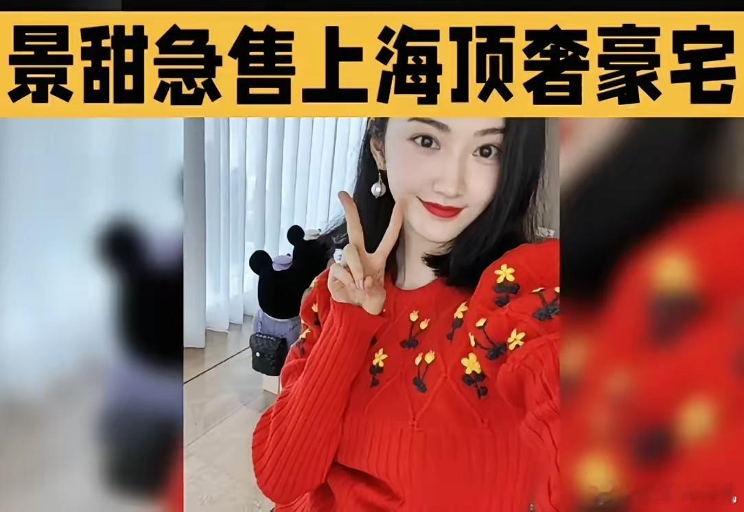 景甜确实在上海绿城黄浦湾拥有一套房产，目前该房源处于挂牌出售状态这套房子可不一般