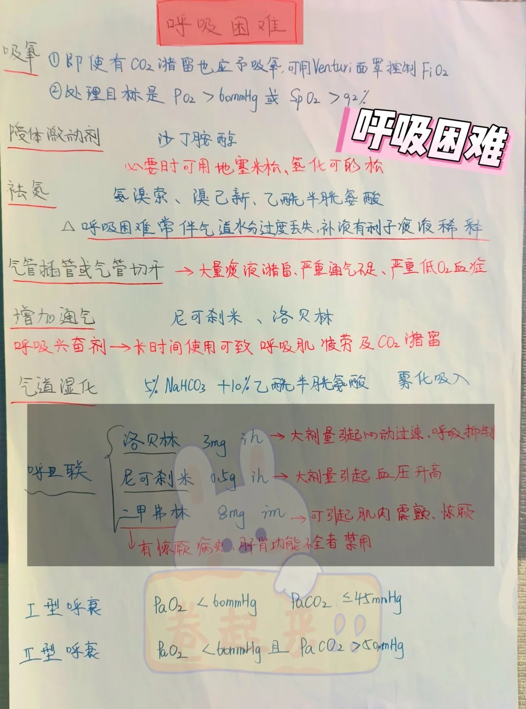 学习笔记分享呼吸困难！！