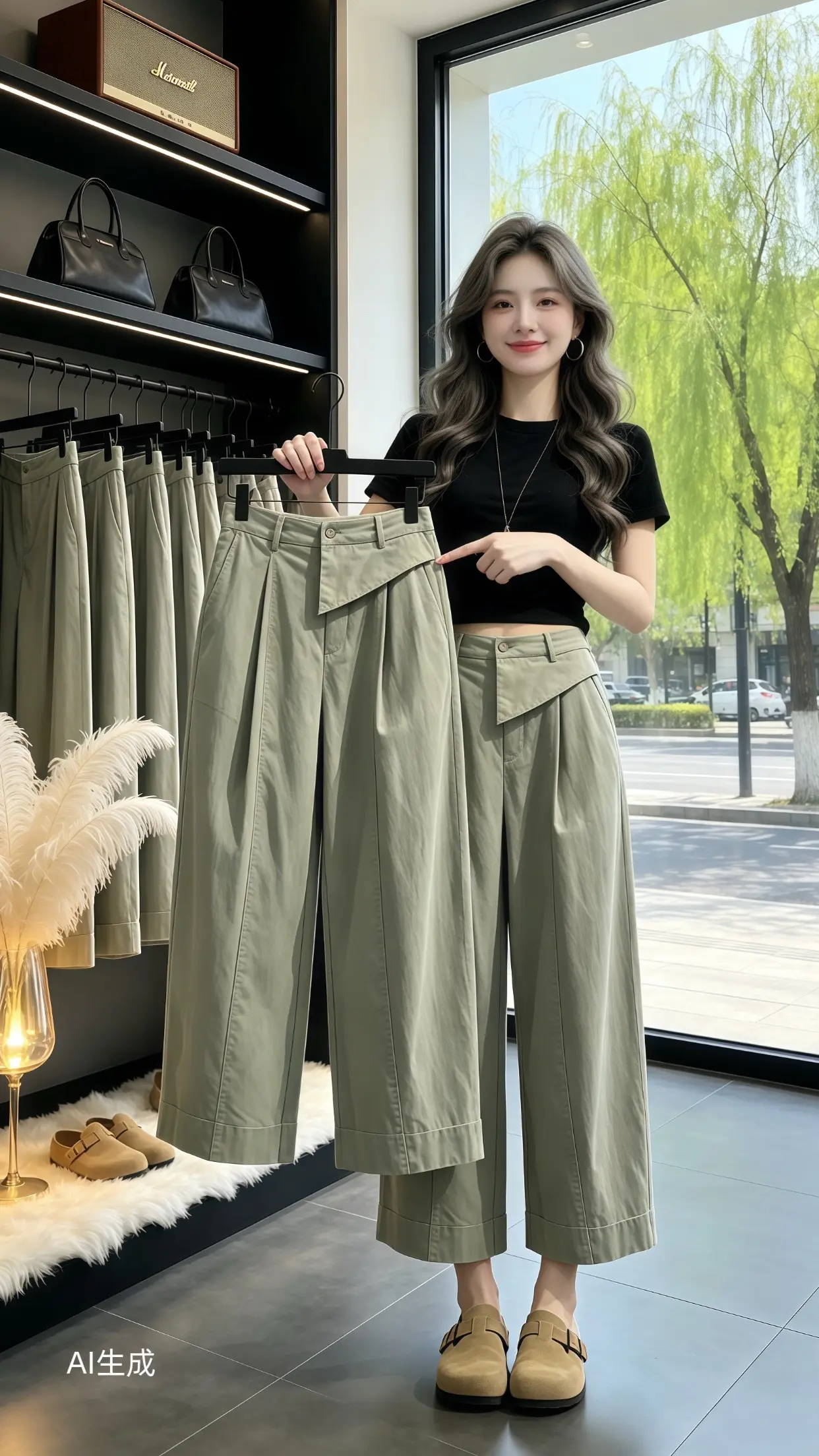 高颜值炸街女工装裤 夏季舒适慵懒感穿搭 百搭阔腿裤 气质神裤 一眼就爱上的神裤