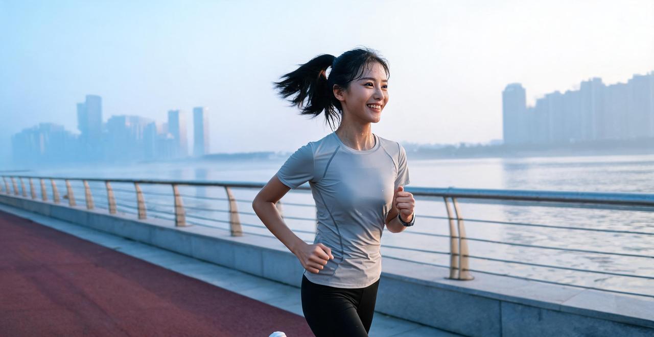碰到这种晨跑的女生，你敢不敢上去搭个话？