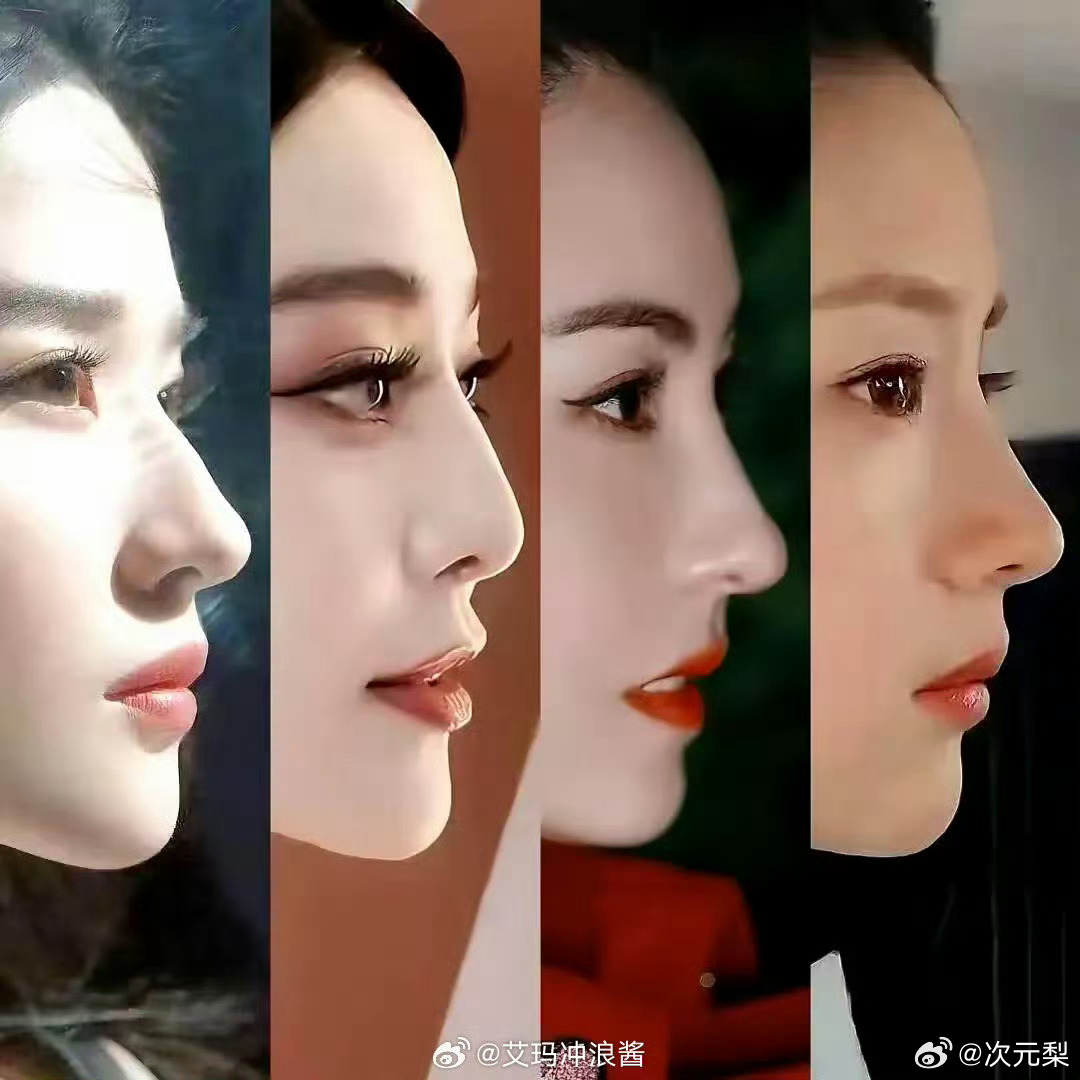 四大神颜的侧脸，你能认出几个 ​​​