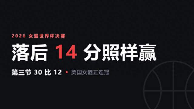 美国女篮决赛落后14分还能赢，第三节那10分钟才是真相