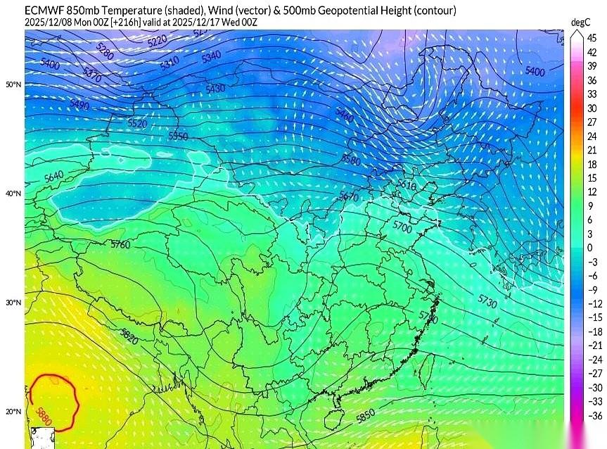 之前说好的那波大降温，基本……调没了。
别光盯着冷空气了，那都是烟雾弹。
真正的