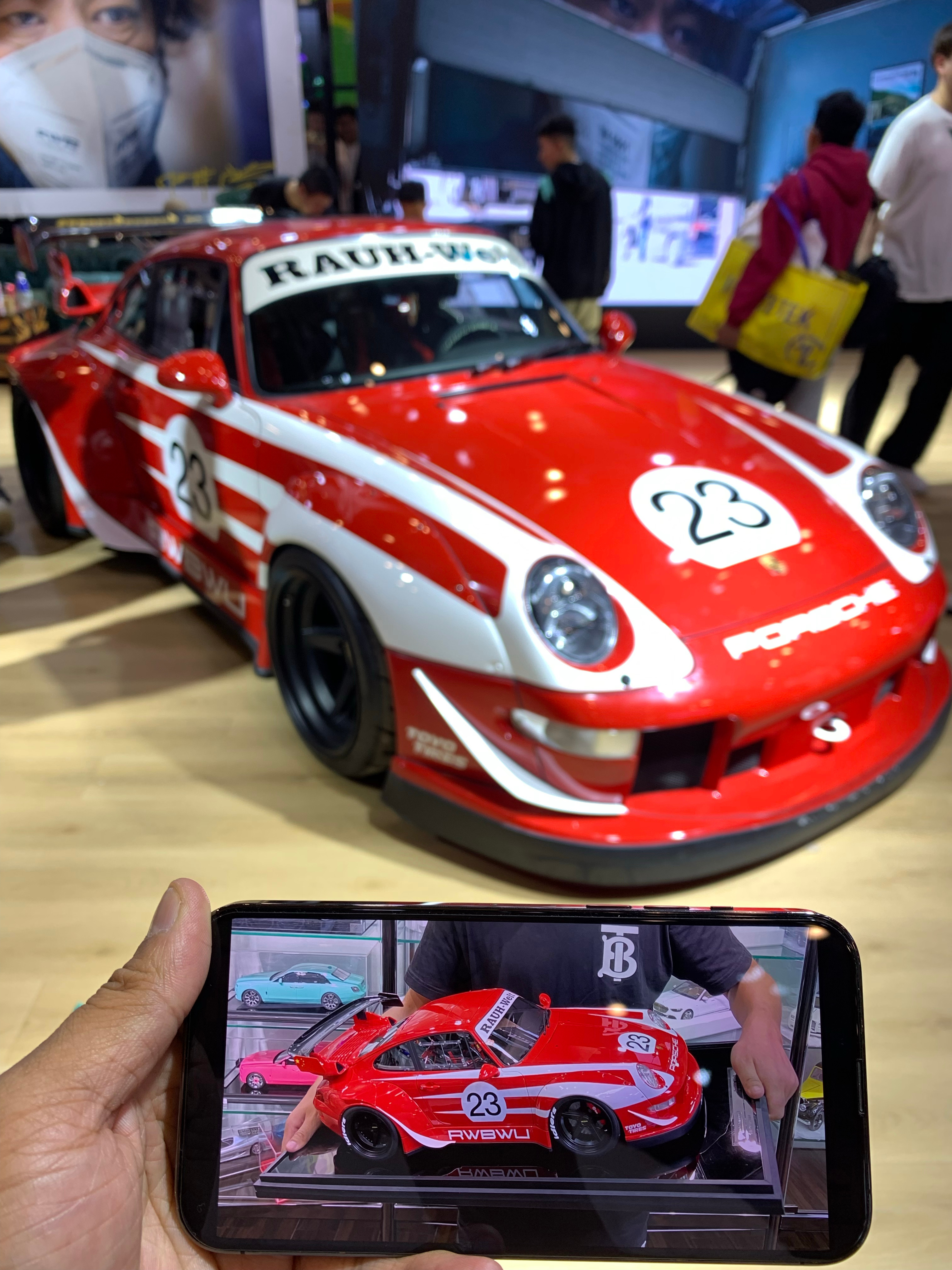 保时捷993 RWB 1比8模型 现货！  ​​​