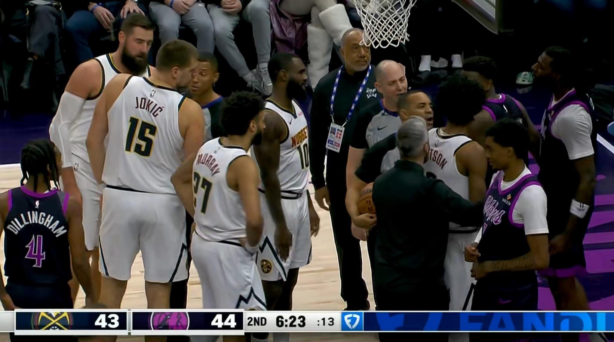 掘金使双塔：约基奇+瓦兰别的不说就这俩欧洲大白往这一杵，占地面积实在是太大了