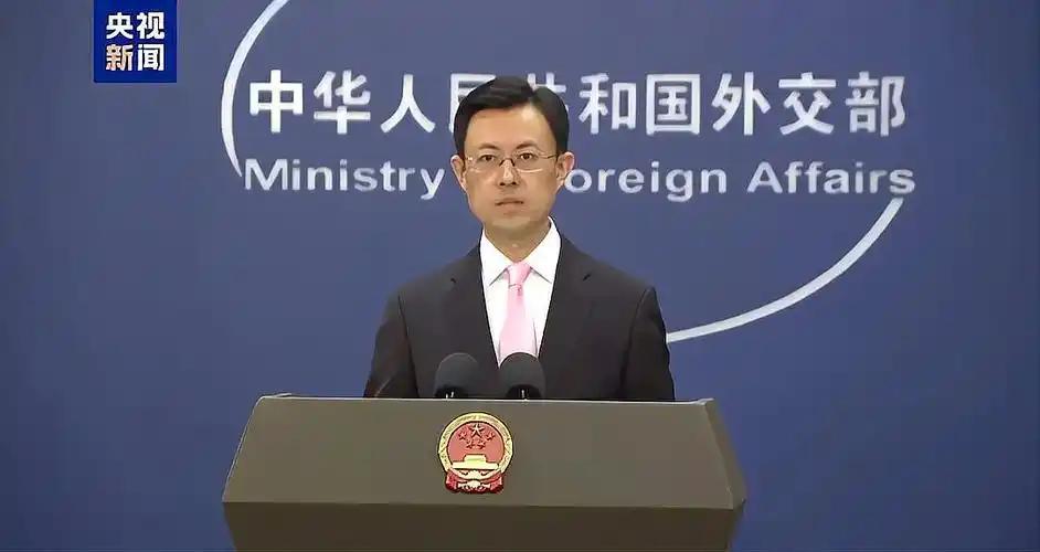中国外交部发布严正声明，
4月14日，针对特朗普表示如果发现中国向伊朗提供武器，