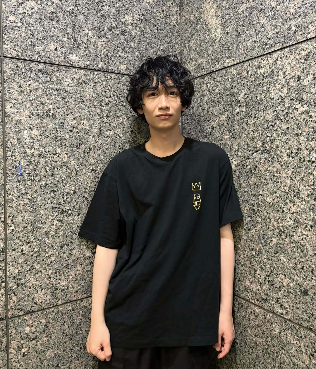 安田启人おはよーう✌️tshirt ピースパーマ風 