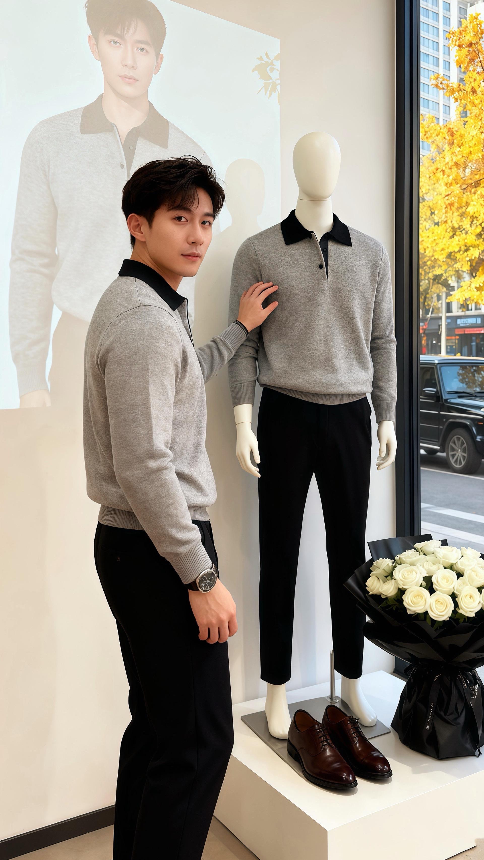 秋阳裹着桂香漫进咖啡店时，许妍刚推开玻璃门，视线就撞进皓明翻杂志的侧影...