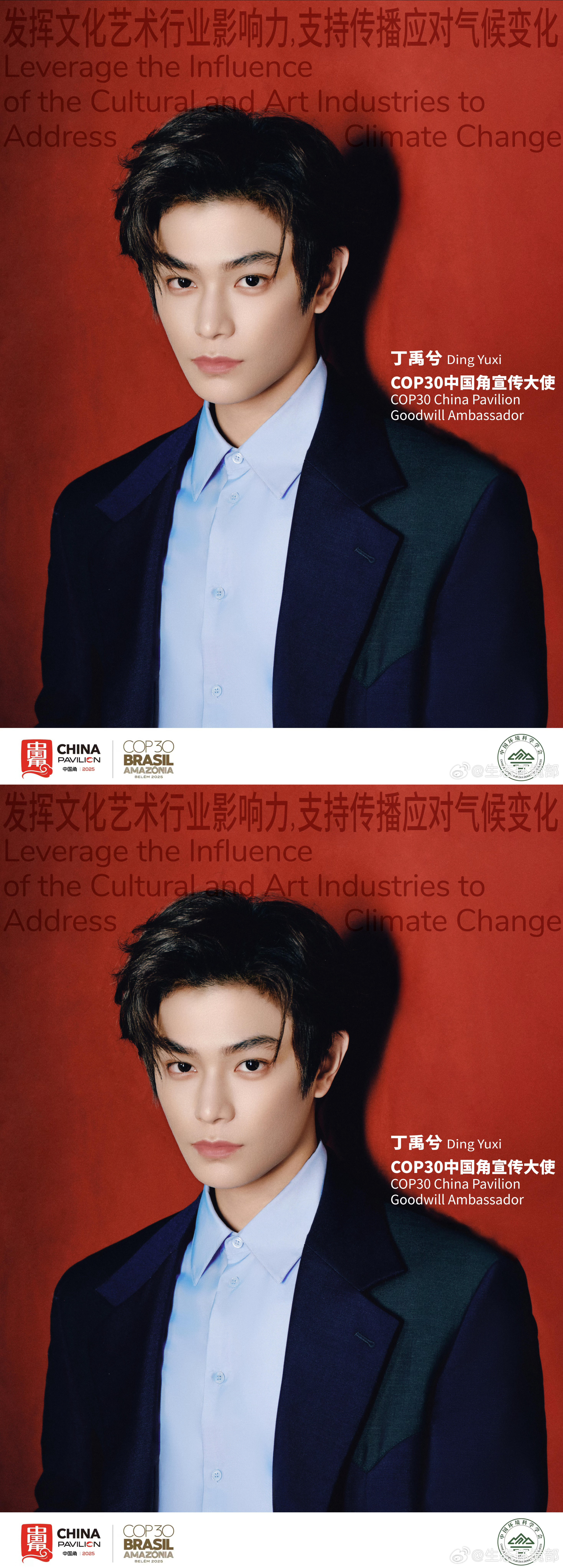 COP30双重身份的丁禹兮  丁禹兮COP30中国角宣传大使➕联合国新闻特派员，