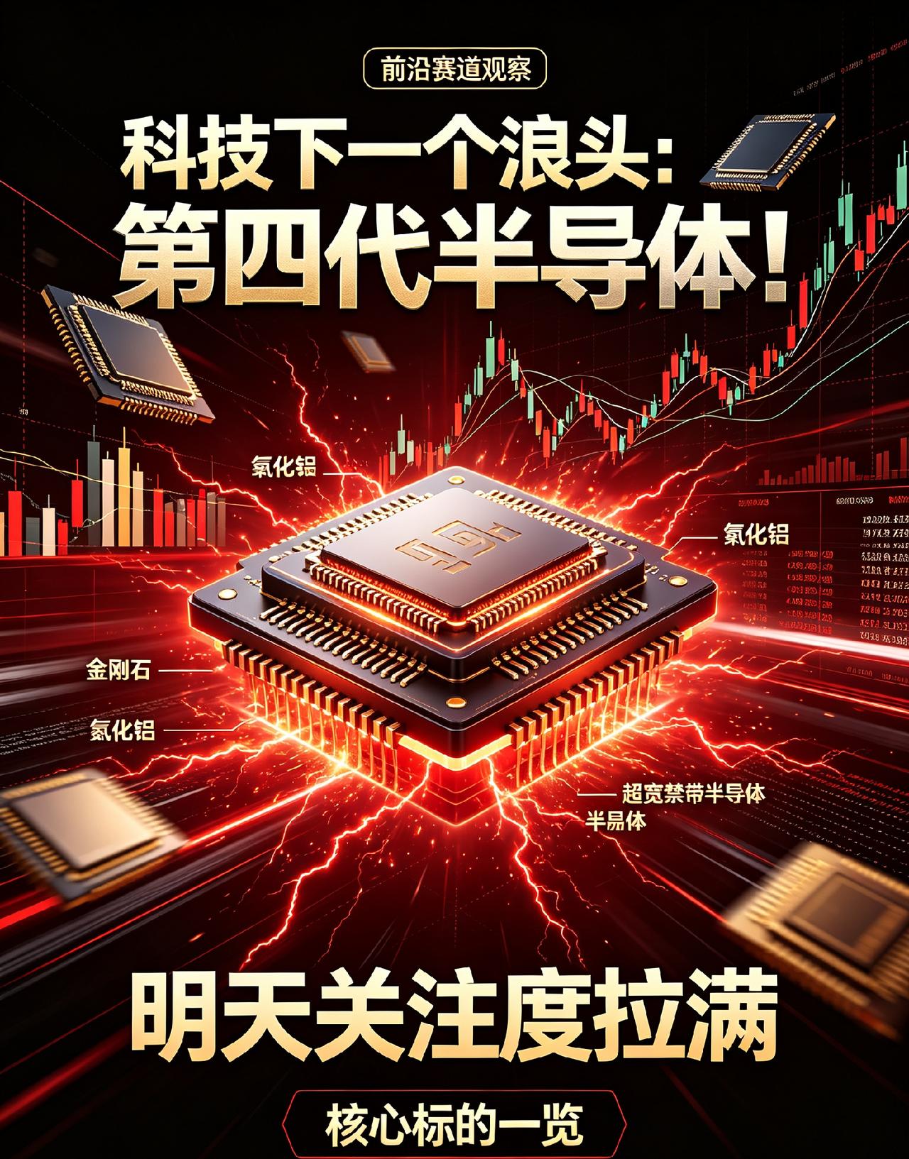 科技下一个浪头：第四代半导体！明天关注度拉满，核心标的一览

大家好，我是小团子