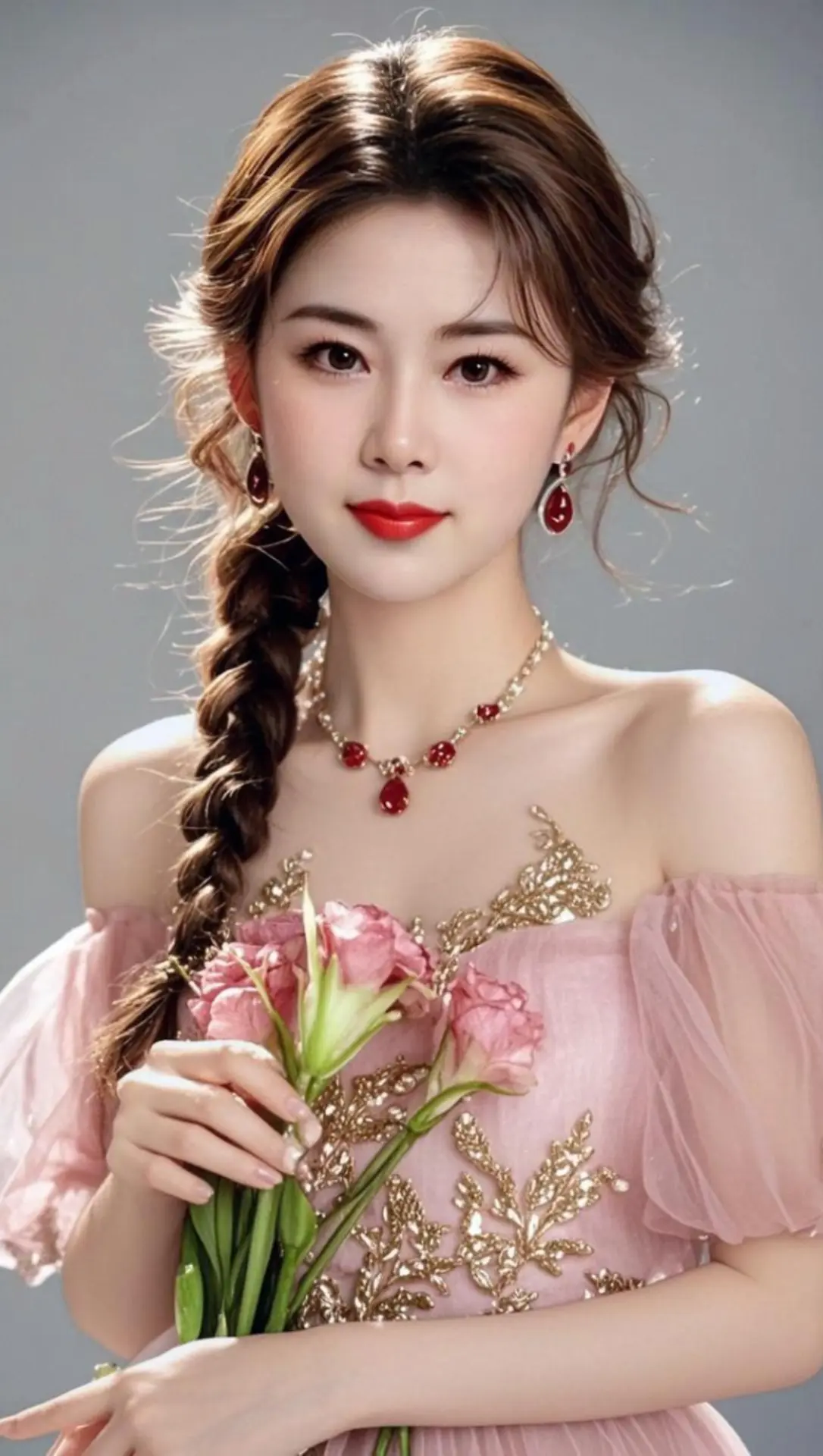 AI粉纱优雅写真 随变ai随便玩