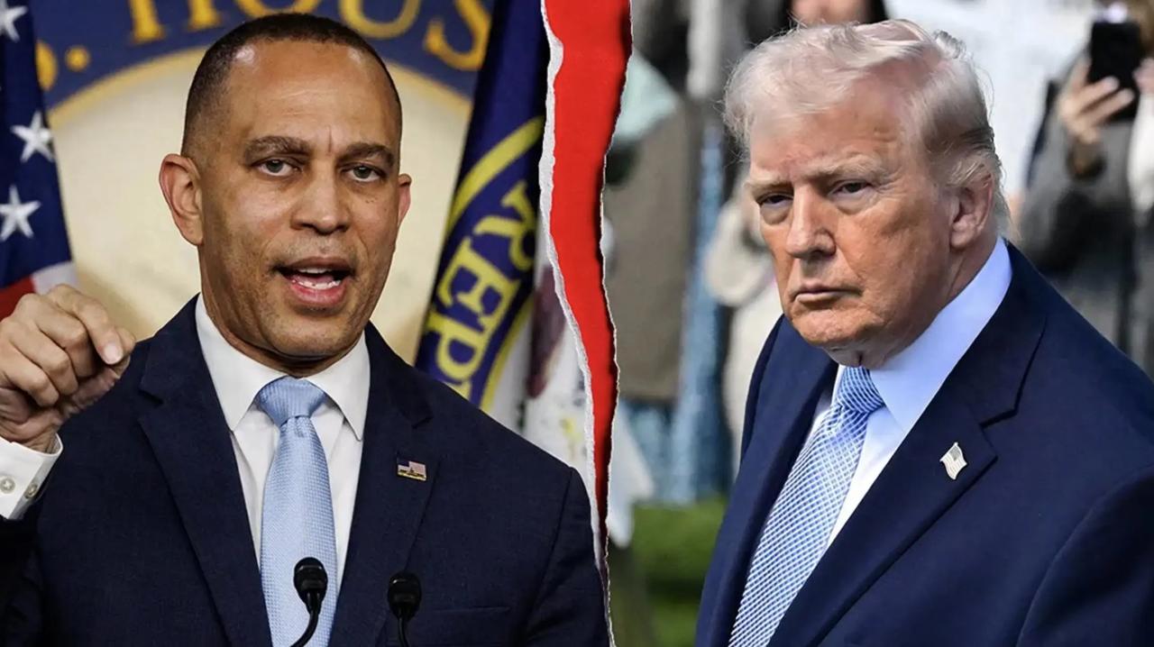 美国众议院少数党领袖、纽约州民主党人哈基姆·杰弗里斯在周二的一次采访中，称特朗普