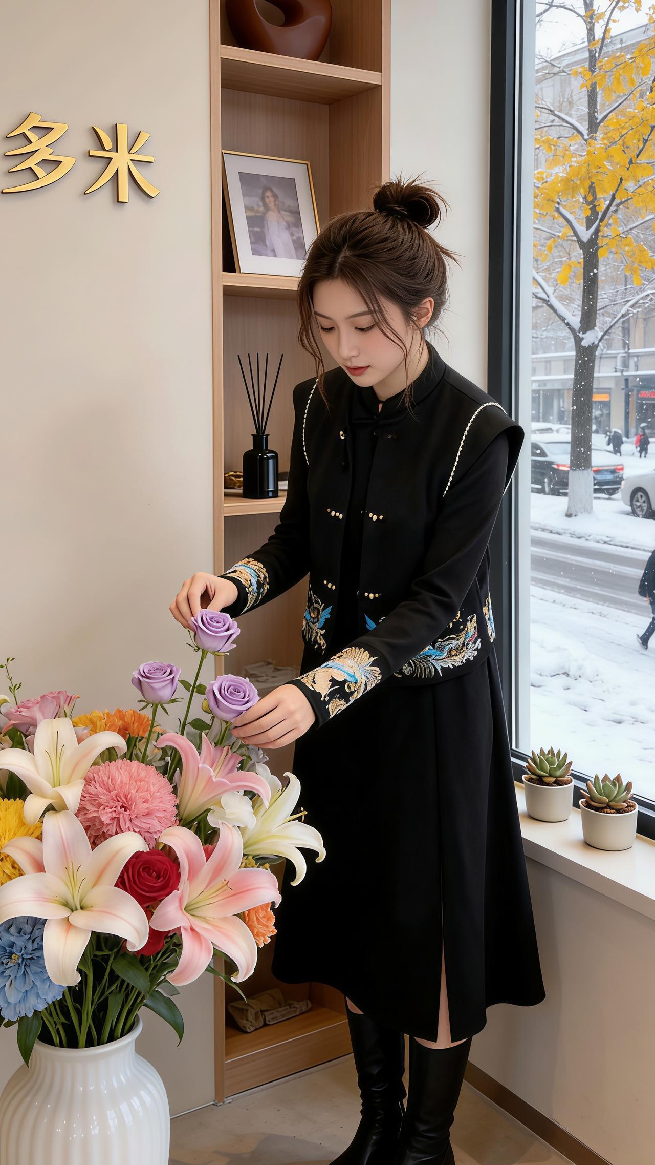 高级穿搭 穿搭 新中式 重工刺绣 套装穿搭