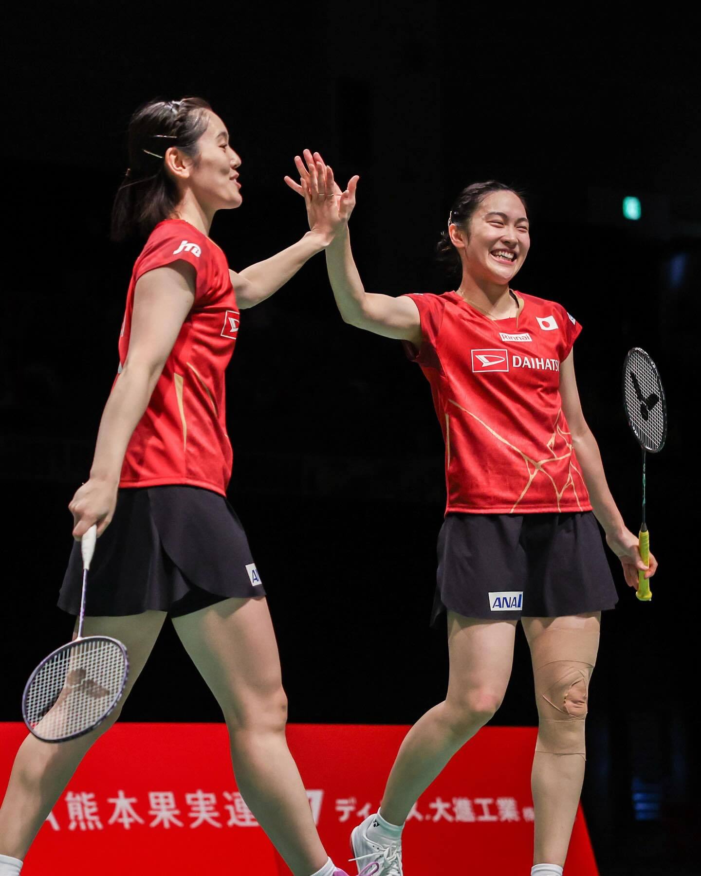 岩永铃/中西贵映🇯🇵 21-15、21-17 🇯🇵平本梨梨菜/石川心菜下