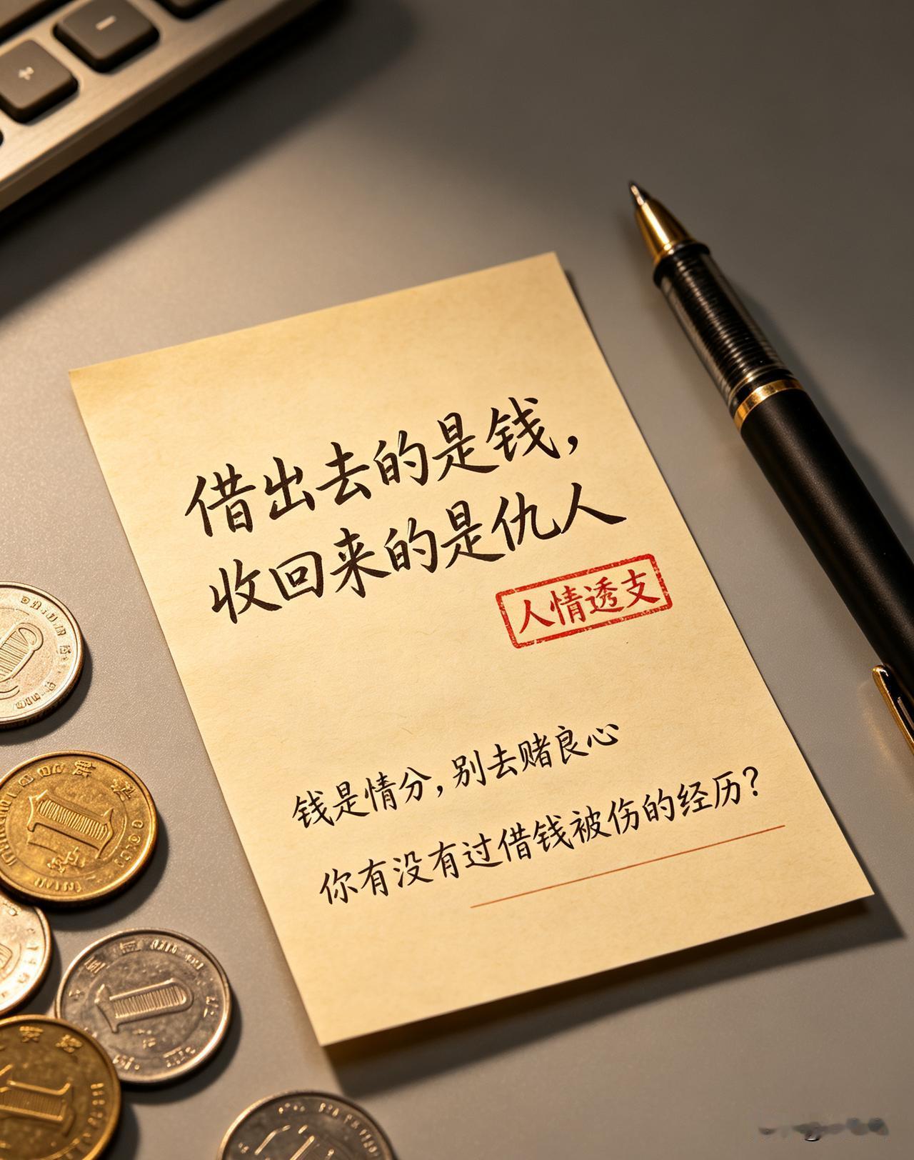 借出去的是钱，收回来的是仇人
 
前年，表哥找我借3万，说周转两个月就还。
我二
