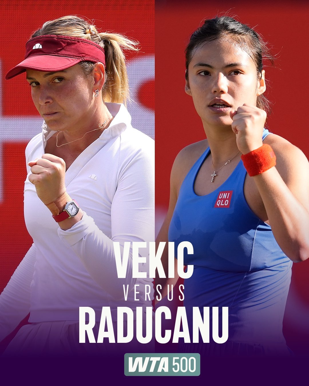 WTA500伦敦站决赛开打维基奇对决拉杜卡努，谁会捧起冠军奖杯呢？ 