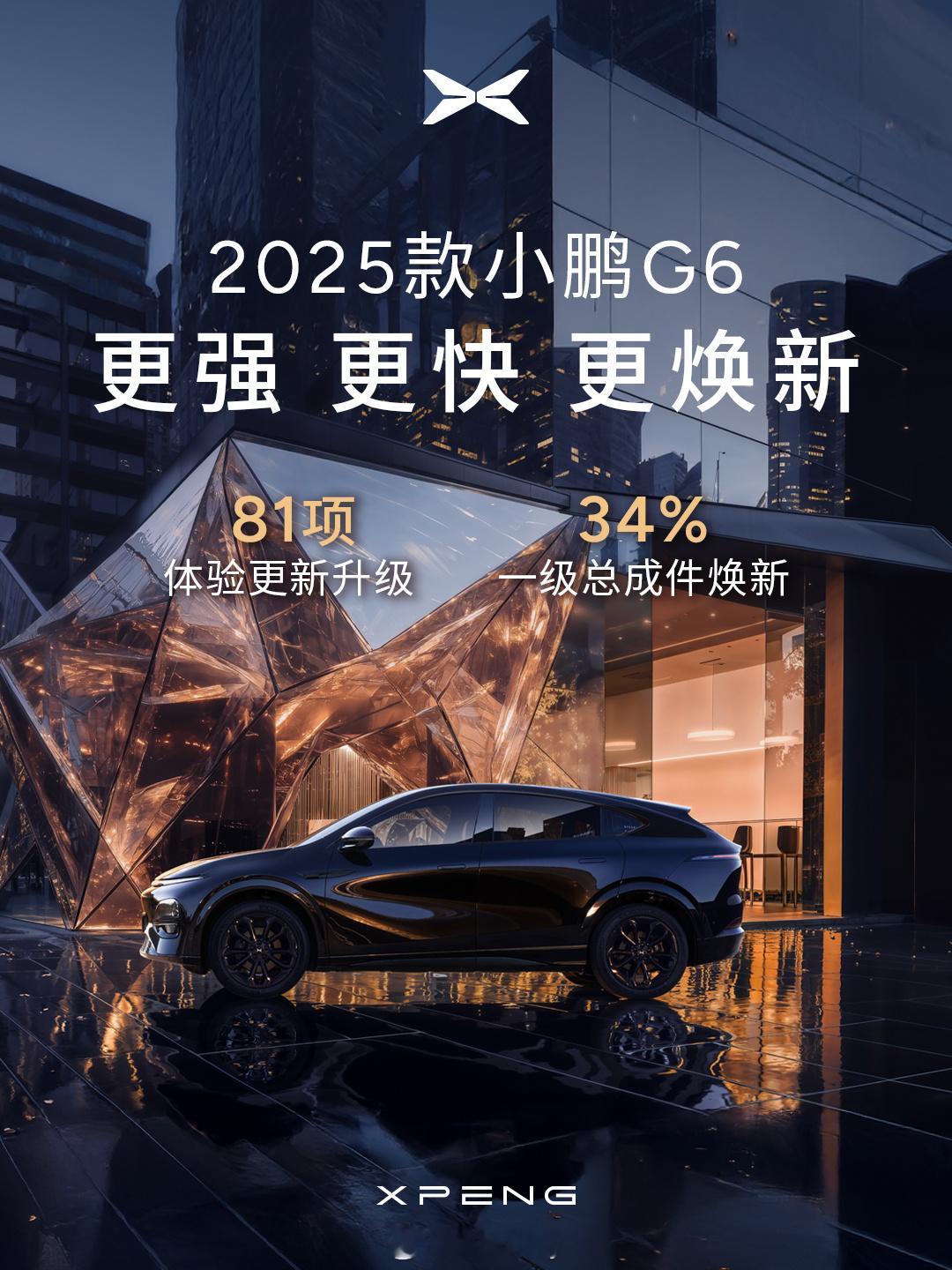 全新小鹏G6六项全能轿跑SUV  围观一下全新升级的小鹏G6，小鹏G6曾经是小鹏