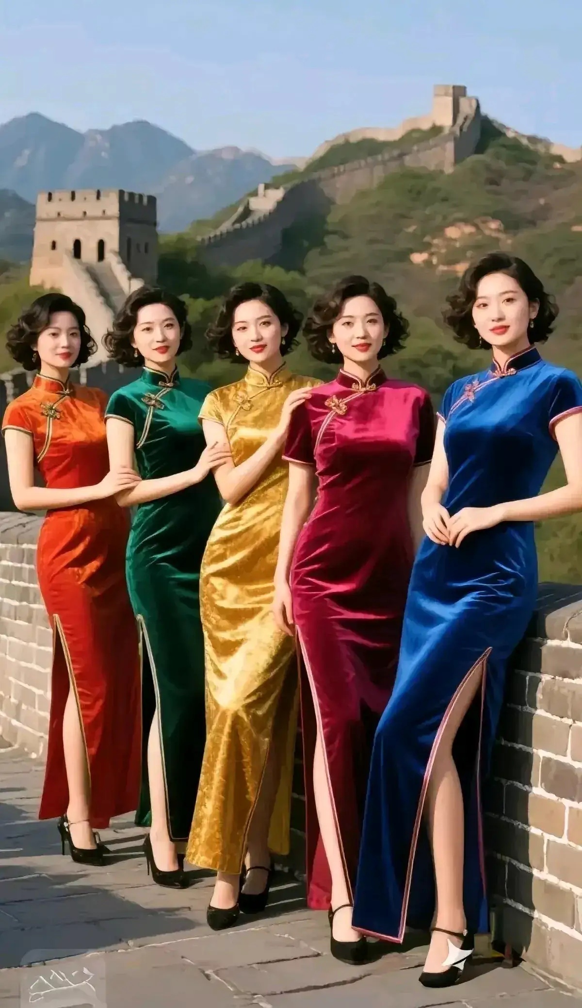 都是美女啊！万里长城永不倒，错过机会不好找。。。美女记录生活
