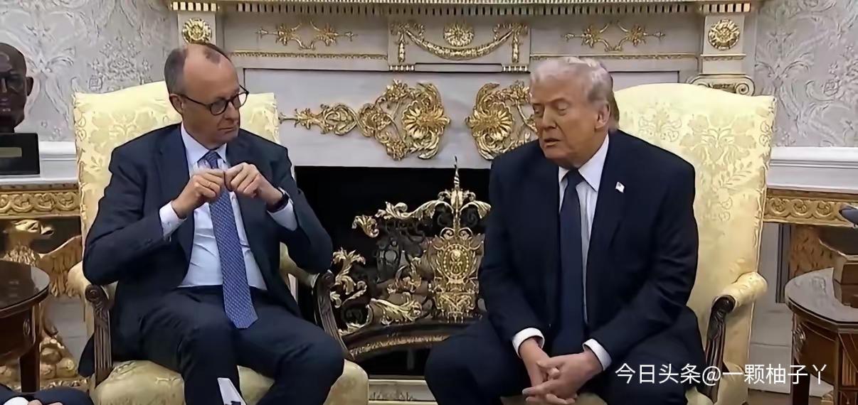 美国总统特朗普在白宫椭圆形办公室会见德国总理默茨之前，当着媒体的面非常直白地表示