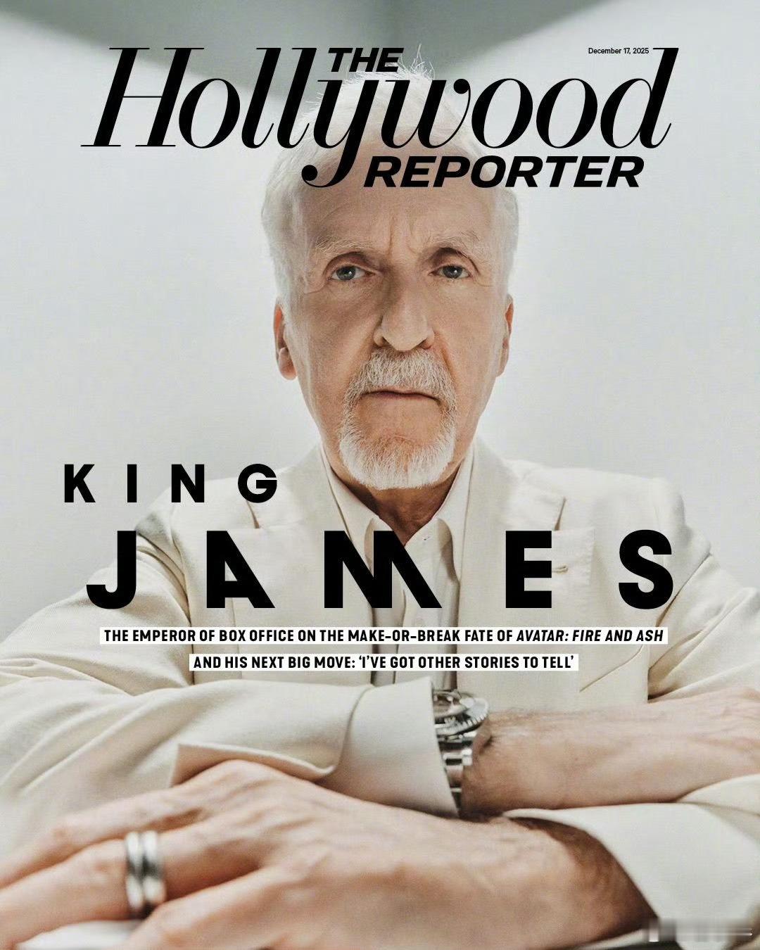 詹姆斯·卡梅隆 登上《好莱坞报道者》杂志封面及写真！！（摄影师：马克·格里芬·钱