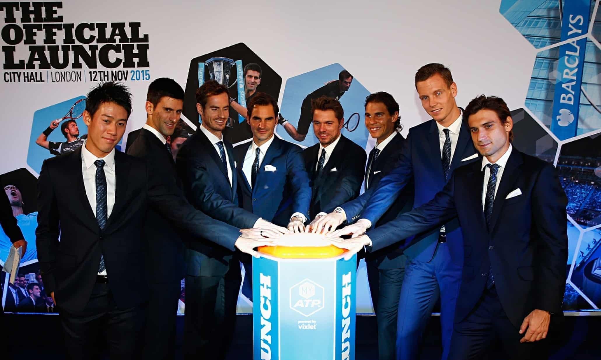 2015ATP总决赛入围的八位德约还在持续征战巡回赛，锦织圭和瓦林卡今年都是最后