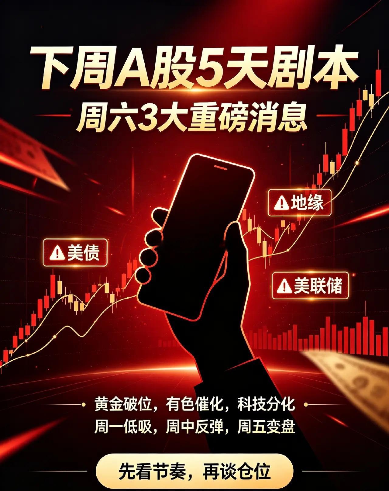 周六，3大重磅消息，下周A股5天剧本来了！昨天晚上美股3大指数都收涨，仿佛一切都